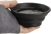 Portable silicone dog water bowl