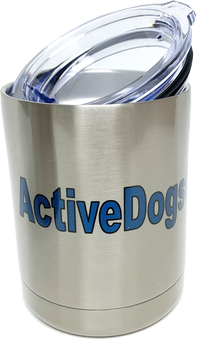 ActiveDogsCom Logo Personalized Stainless Steel Lowball 10oz