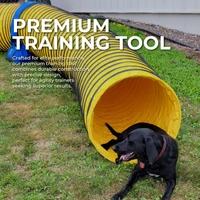 ActiveDogs heavy-duty dog agility tunnel with 4 inch pitch