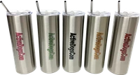 Personalized 20 oz tumbler with custom text