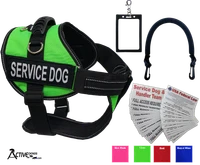 Service Dog Kit - Padded Harness Vest - Bridge Handle & ADA Cards