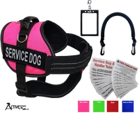 Service Dog Kit - Padded Harness Vest - Bridge Handle & ADA Cards