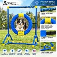 AKC competition size dog agility tire jump
