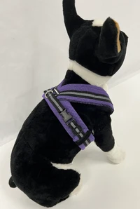 Adjustable reflective dog harness for active dogs