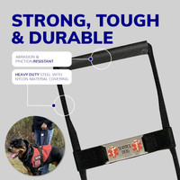 12 inch solid core service dog bridge handle with HK style snaps