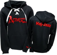 ActiveDogs logo hoodie with personalized back text