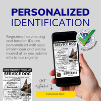 Dog identification badge with digital copy