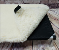 Raised Dog Bed Double Layer Hi-loft Sherpa Pad