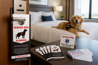Service dog hotel travel kit