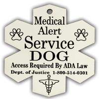 ADA service dog identification tag