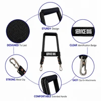 Reflective mobility Service Dog bridge handle
