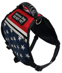 American Patriotic Service Dog Dual Pocket Vest