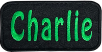 Custom text patch for dog vest