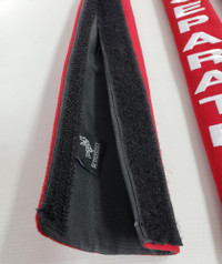 Embroidered leash wraps for working dogs