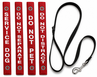 Service dog leash wrap set with free leash