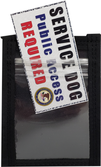 Service Dog Vest ID Window Pocket Made in USA
