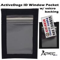 ID Window Pocket w/ Velcro Backing