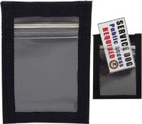 Service Dog ID Window Pocket with Velcro Backing
