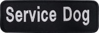 Service dog embroidered identification patch