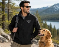 Waterproof custom logo softshell jacket