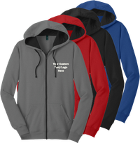Personalized embroidered hoodie with custom logo or text
