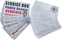 Package of 30 ADA Public Access Cards