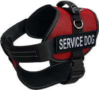 Service Dog Kit - Air-Tech Mesh Service Dog Vest Harness + Registered Service Dog ID