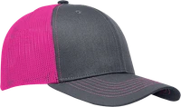 Custom program logo hat - Pink/Charcoal