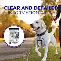 Custom service dog photo identification cards