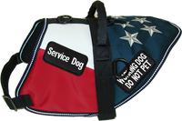 American Flag Embroidered Dog Vest