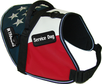 American Flag Service Dog Vest