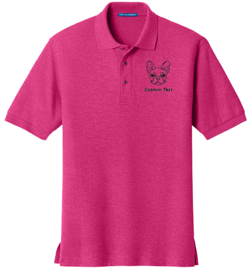 Embroidered Polo Shirt - Dog Breed & Custom Text