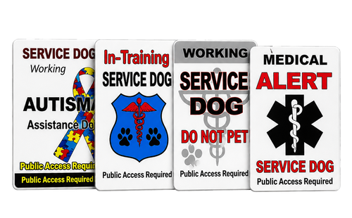 Service dog universal ID card