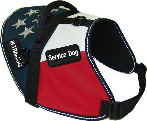 American Flag Service Dog Vest
