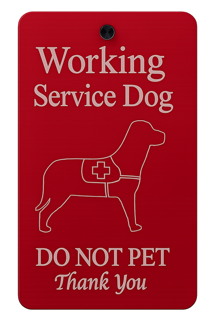 Engraved aluminum dog badge