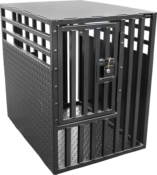 Powder coated aluminum dog crate