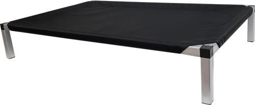 Ballistic raised dog bed with aluminum frame