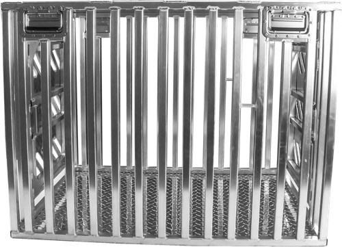 Picture of Double Door Full Ventilation Aluminum Dog Crate - ActiveDogs.com