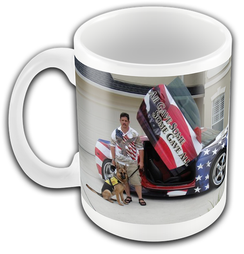 Personalized photo and text ceramic mug