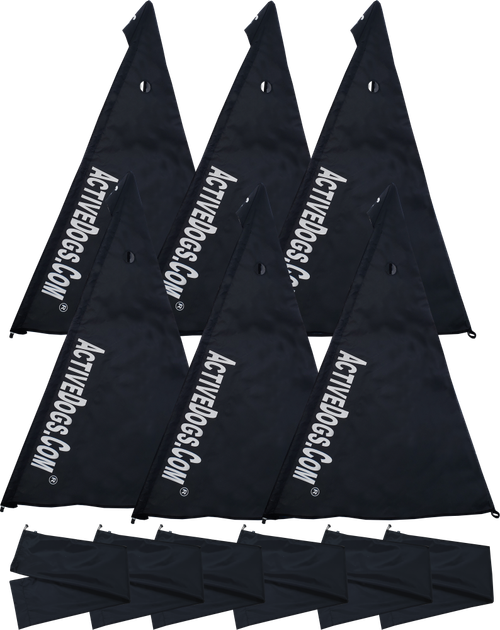 8 foot black collapsible IGP protection blind set of 6
