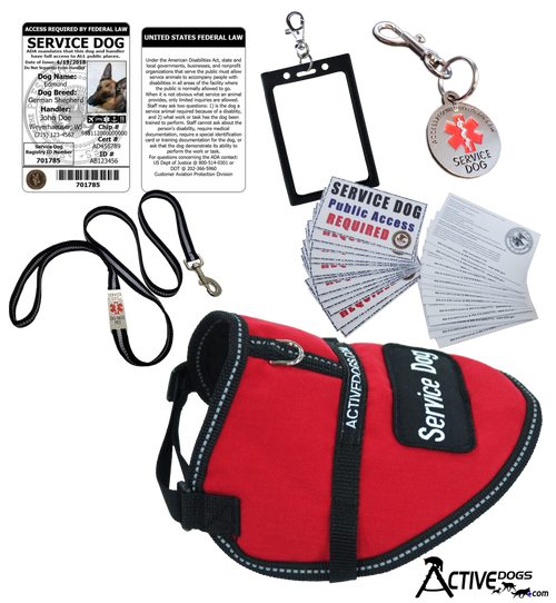 Deluxe Small Service Dog Vest Starter Kit