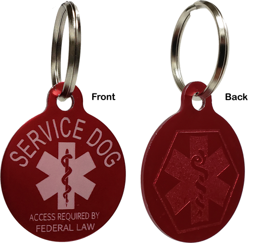 ActiveDogs.com Aluminum Service Dog Tag Access Required