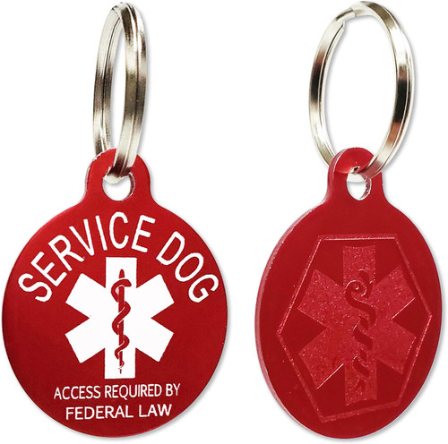 Aluminum service dog tag