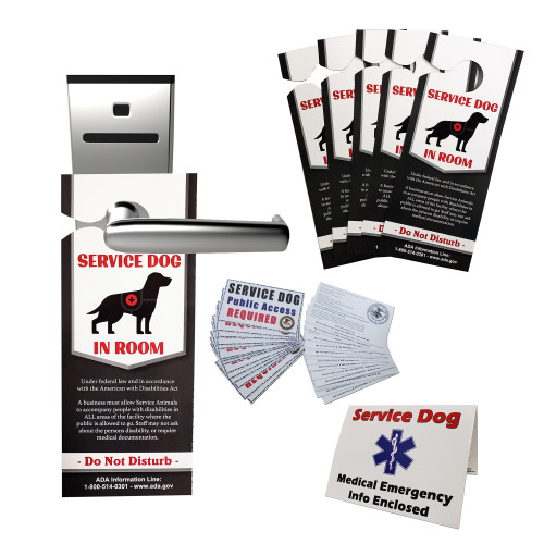 Service dog travel kit
