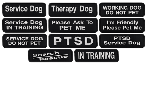 Specialty working dog identification patch
