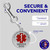 Chrome Service Dog Tag - DOUBLE SIDED - ADA Access Required