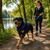 Adjustable padded dog harness with D-ring