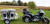 Motorcycle dog trailer for 2 dogs with aluminum construction