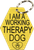 Therapy dog identification tag