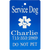 Custom service dog badge with ADA information